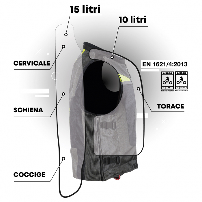 Vesta MOTOAIRBAG Mab M1 - Protecție AA, Reîncărcabilă, Fast Lock [4]