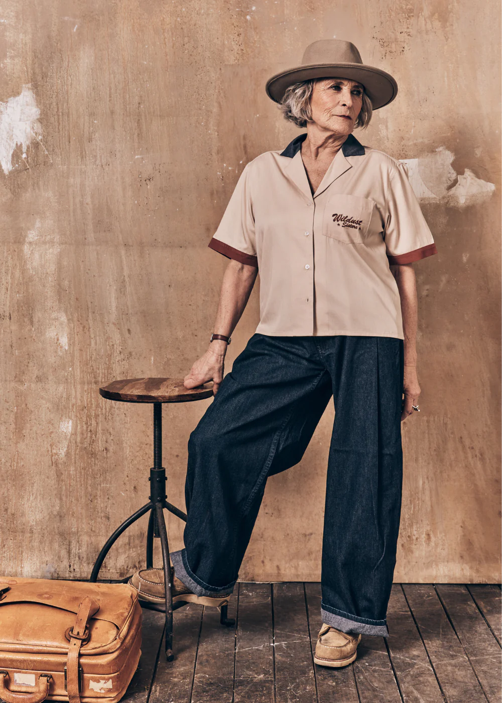 Cămașă Damă Wildust Scary Routine – Stil Workwear Retro Ecru [4]