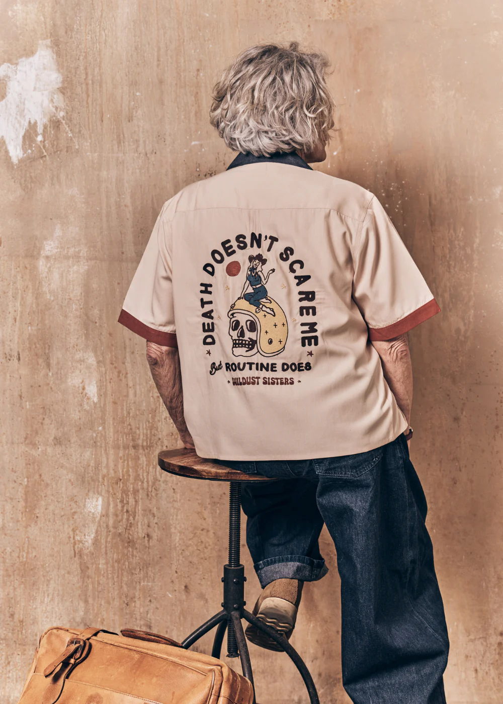 Cămașă Damă Wildust Scary Routine – Stil Workwear Retro Ecru [5]