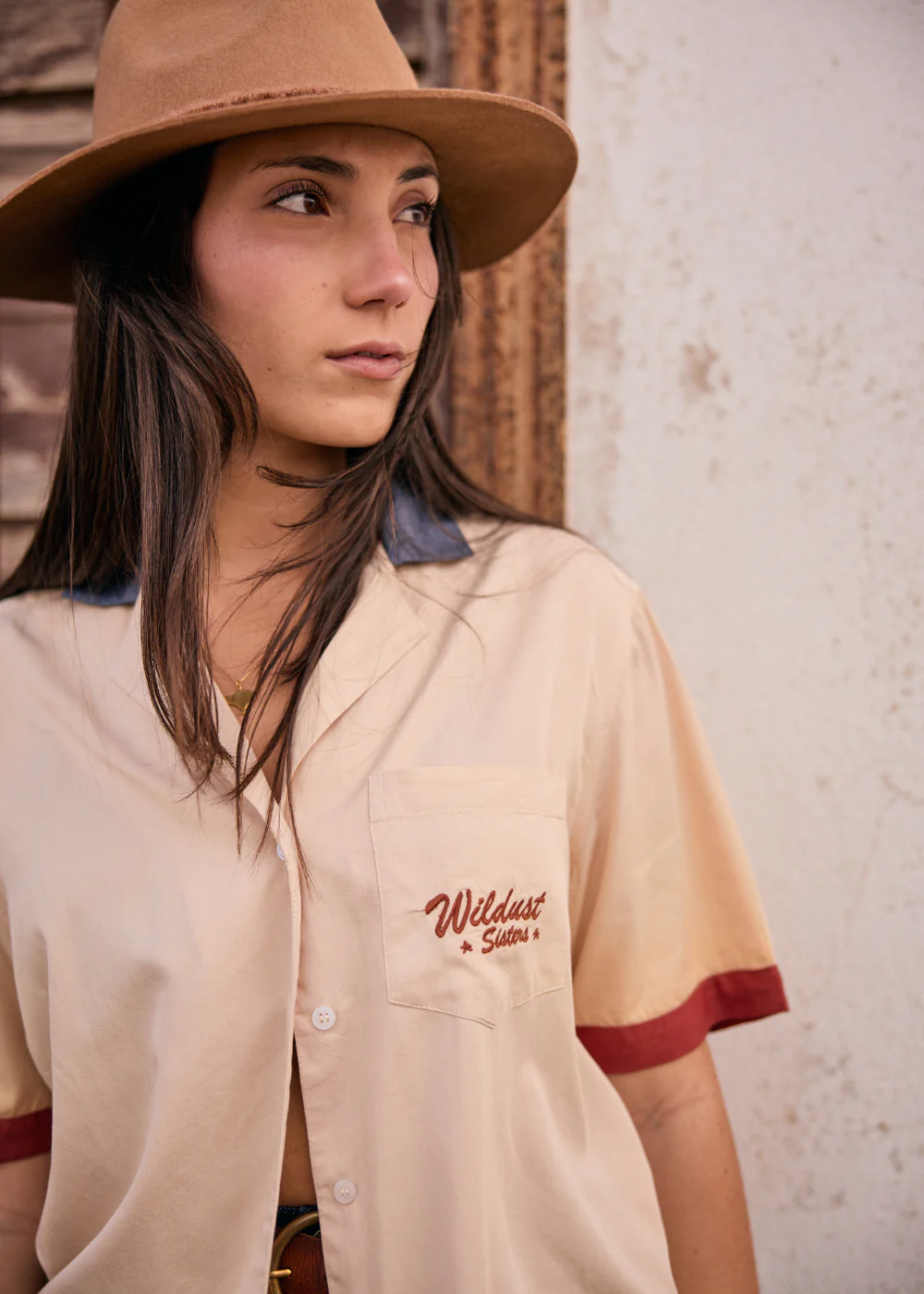 Cămașă Damă Wildust Scary Routine – Stil Workwear Retro Ecru [3]