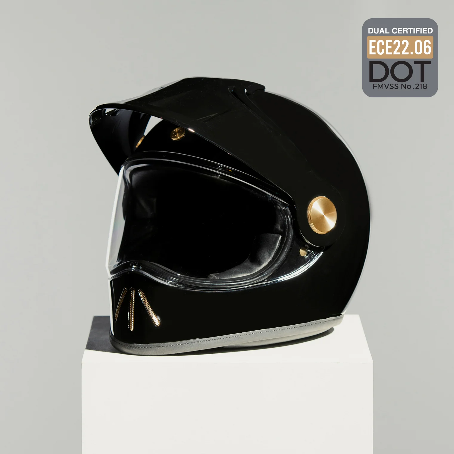 Femei - Cască Moto Aventura Hedon Psilo Explorer Signature Black – Full Carbon, Vizieră Fotocromatică (ECE 22.06 / DOT)