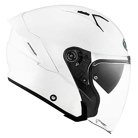 Casca moto KYT NF-J Plain White [3]