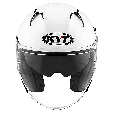 Casca moto KYT NF-J Plain White [2]