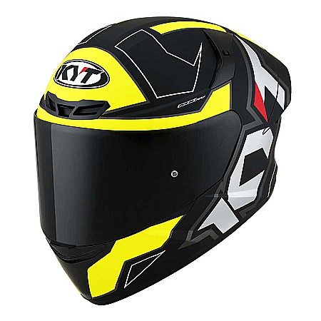 Casca moto KYT TT-Course Electron Matt Black/Ylw [1]