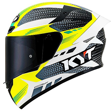 Casti FULL-FACE - Casca moto KYT TT-Course Gear Black&Yellow