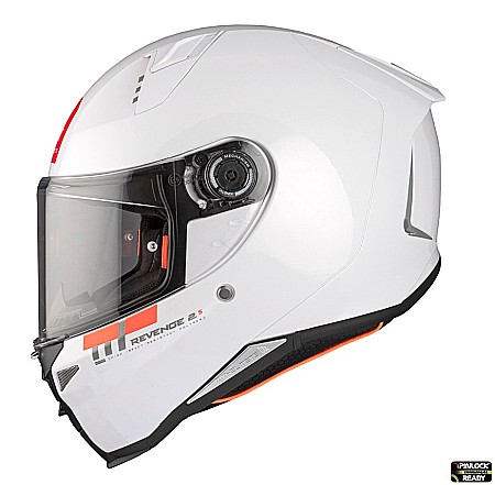 MT Helmets - Casca MT Revenge 2 S A0 Alb Lucios/E06