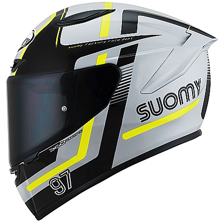 Casti - Casca SUOMY Racing Track-1 Ninety Seven Grey/Yellow/E06