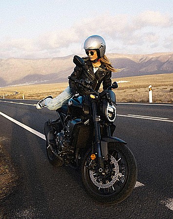 geaca moto de dama din piele Eudoxie [3]