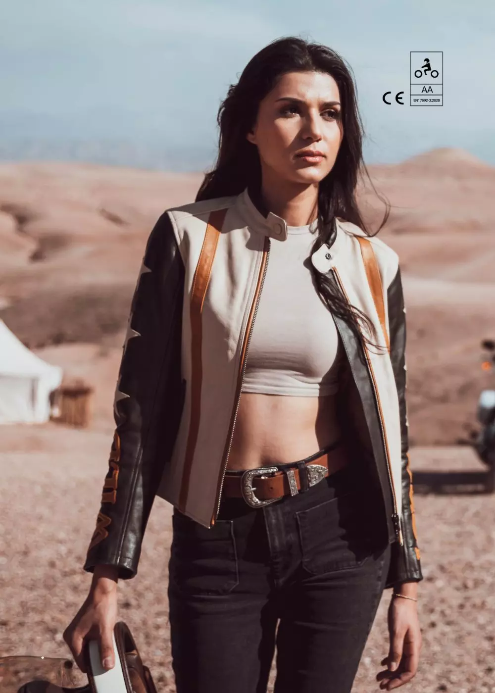 Jachetă Piele Damă Wildust Sisters | Vintage Racing Western [2]