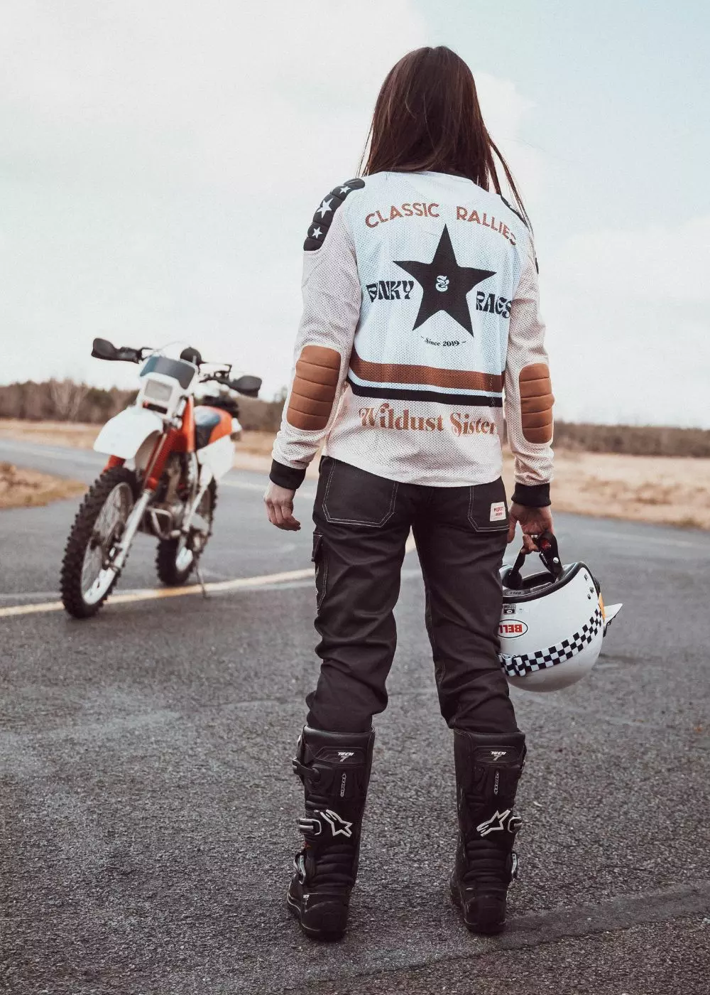 Imbracaminte - Jersey Motocross Vintage WILDUST SISTERS - Stil Clasic '70s