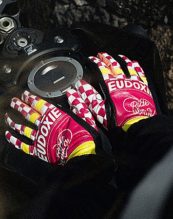 Manusi moto de piele Eudoxie pentru femei [3]