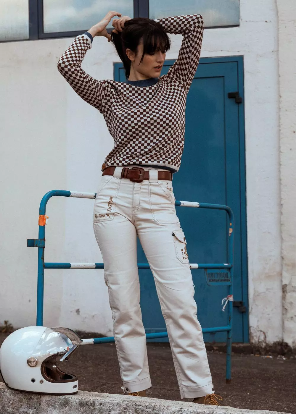 Pantaloni moto de dama Wildust Sisters [3]