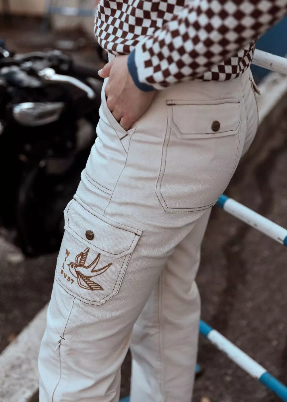 Pantaloni moto de dama Wildust Sisters [2]