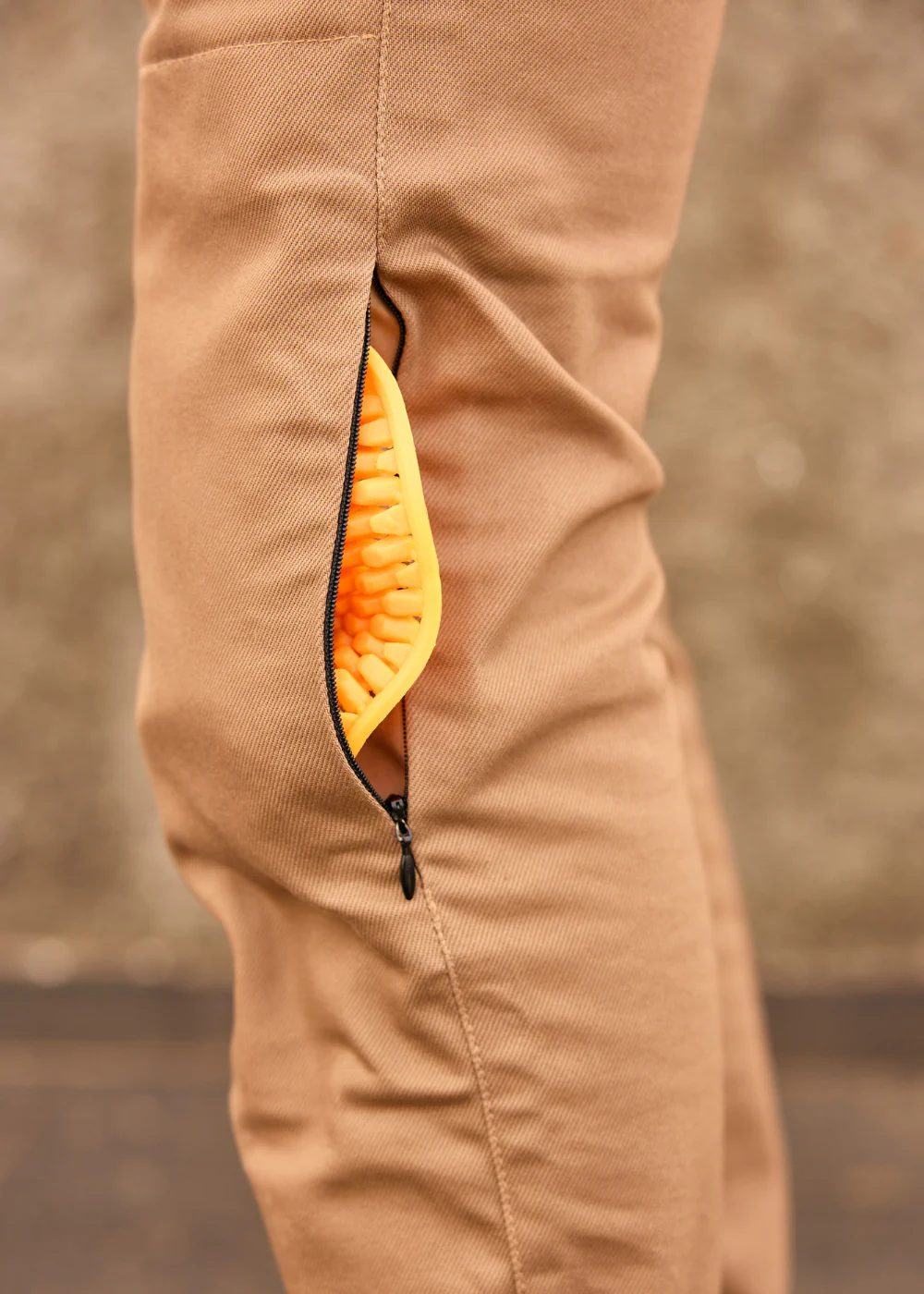 Pantaloni Moto Dama Wildust Workwear – Muștar cu Protecții CE [3]