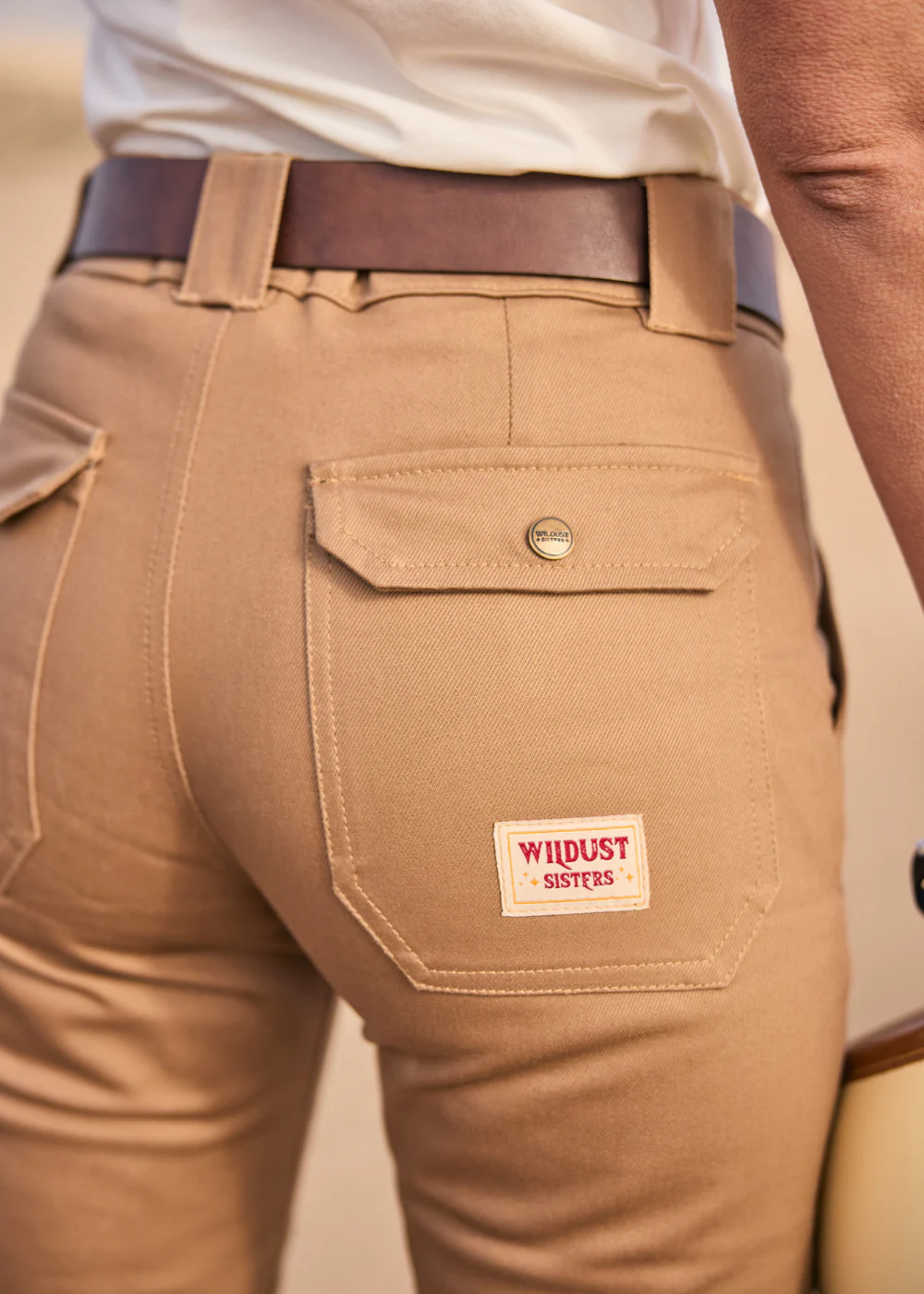 Pantaloni - Pantaloni Moto Dama Wildust Workwear – Muștar cu Protecții CE