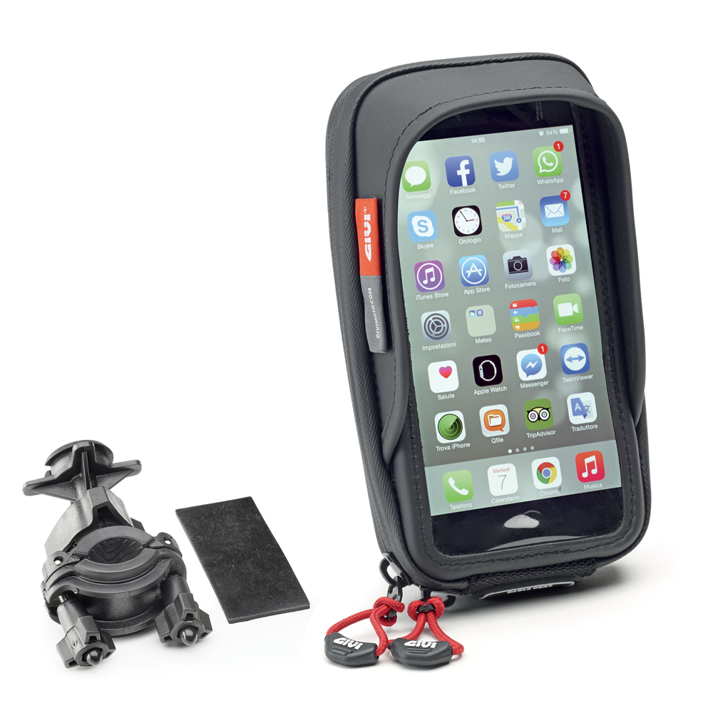 GIVI S957B – Suport telefon moto universal, impermeabil, cu prindere rapidă [1]