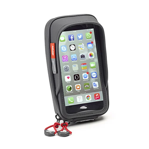 Suporturi telefon - GIVI S957B – Suport telefon moto universal, impermeabil, cu prindere rapidă