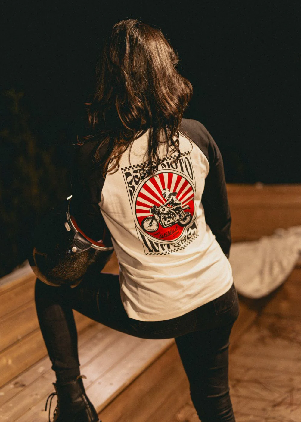 Tricou Baseball Wildust Sisters - Rebel Moto Witches Retro [1]