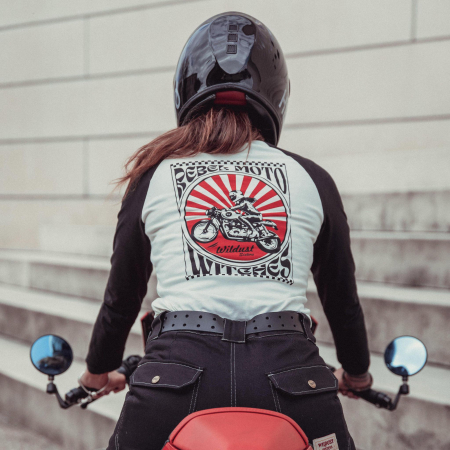 Imbracaminte - Tricou Baseball Wildust Sisters - Rebel Moto Witches Retro