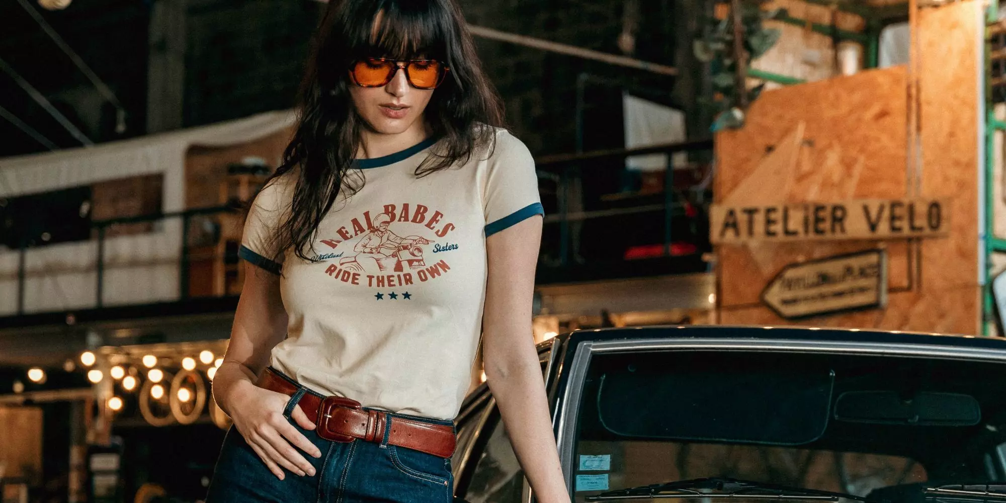 Tricou Ringer WILDUST SISTERS "REAL BABES RIDE THEIR OWN" [3]