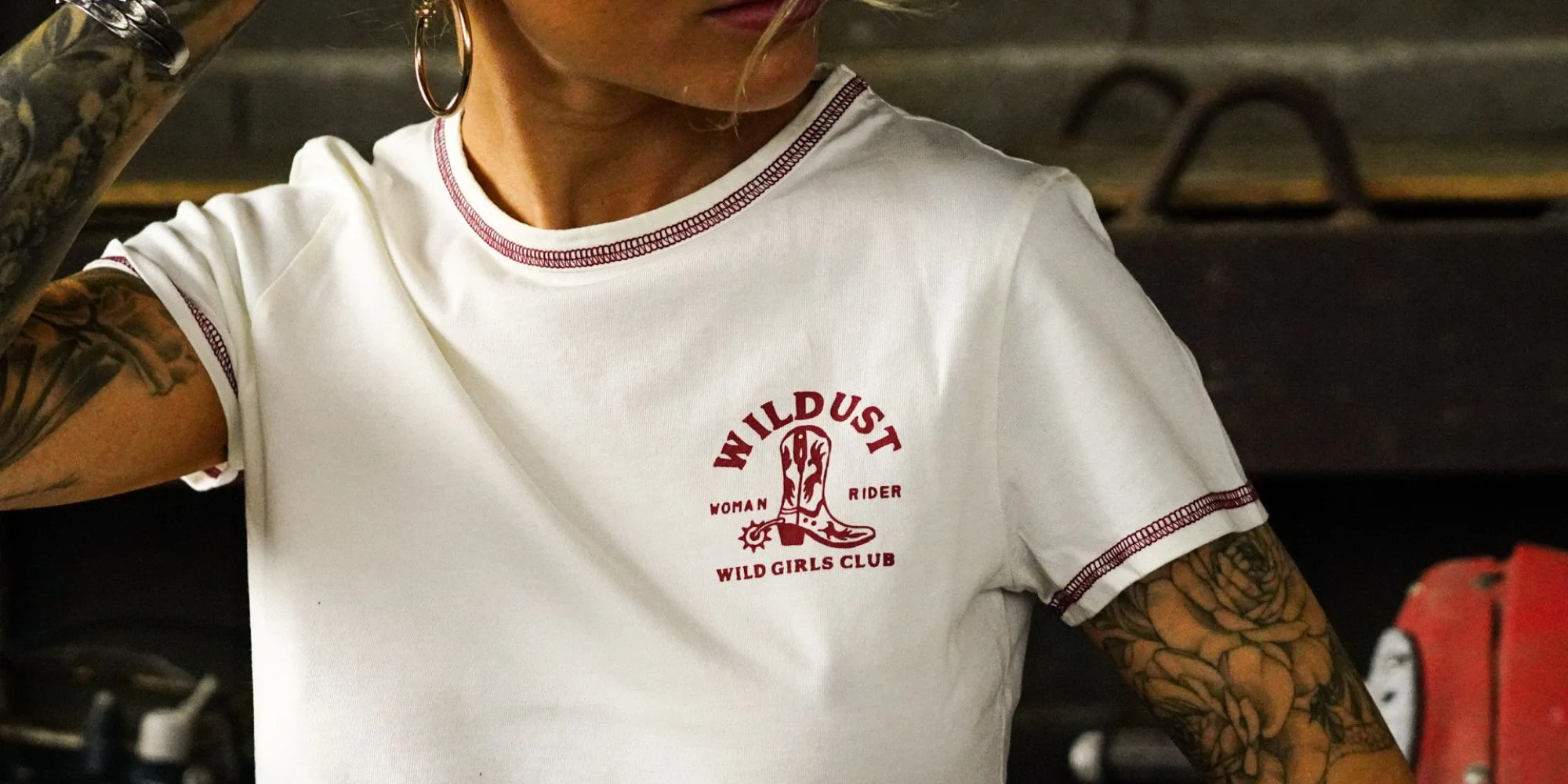 Tricou Ringer Retro '70s WILDUST SISTERS "See Ya in Hells" [3]