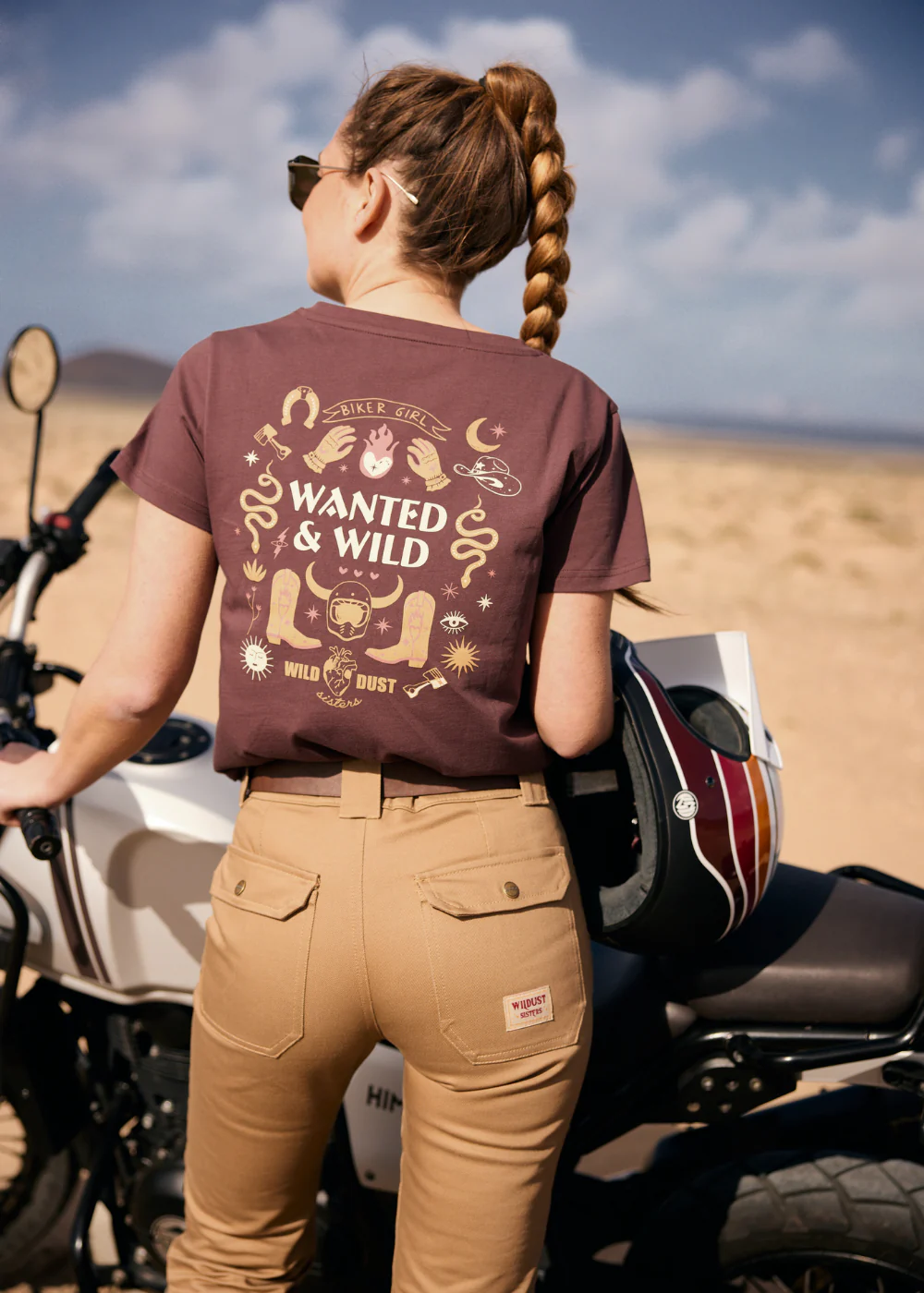 GIRL POWER - Tricou Moto Dama Wildust – Wanted & Wild