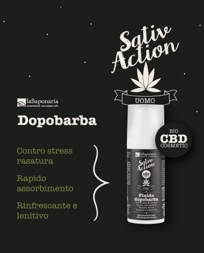 After shave balsam pentru barbati cu CBD, 50 ml [3]