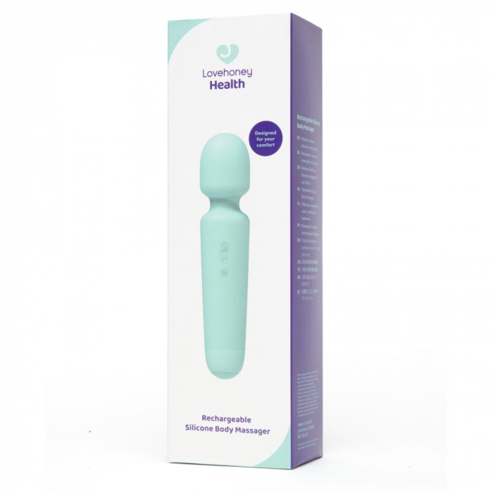 Aparat din silicon pentru masajul corpului reincarcabil, LoveHoney Health [2]