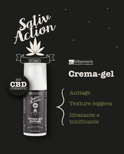 Crema de fata anti-imbatranire pentru barbati cu CBD, 50 ml [4]