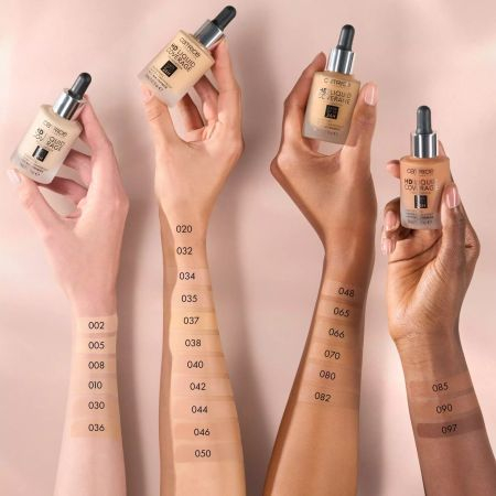 Fond de ten Rose Beige HD Liquid Coverage Foundation 050 - Rosy Ash, 30 ml, Catrice [3]