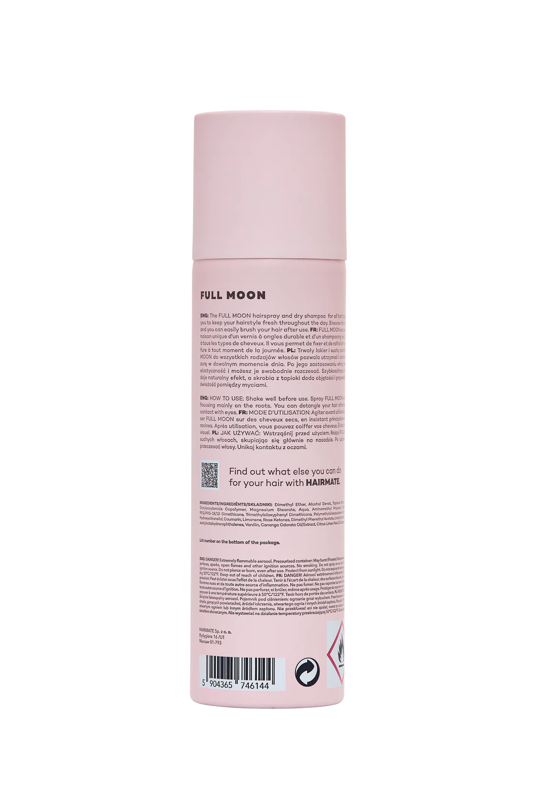 FULL MOON sampon uscat pentru toate tipurile de par, HAIRMATE, 250ml [2]