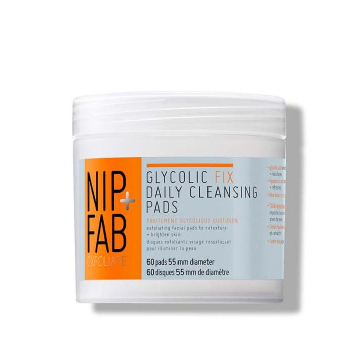 Glycolic Fix - Dischete pentru curatare zilnica, NIP+FAB, 60 buc [1]