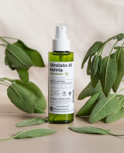 Hidrolat bio (apa florala) anti-inflamator de salvie, 100 ml [2]
