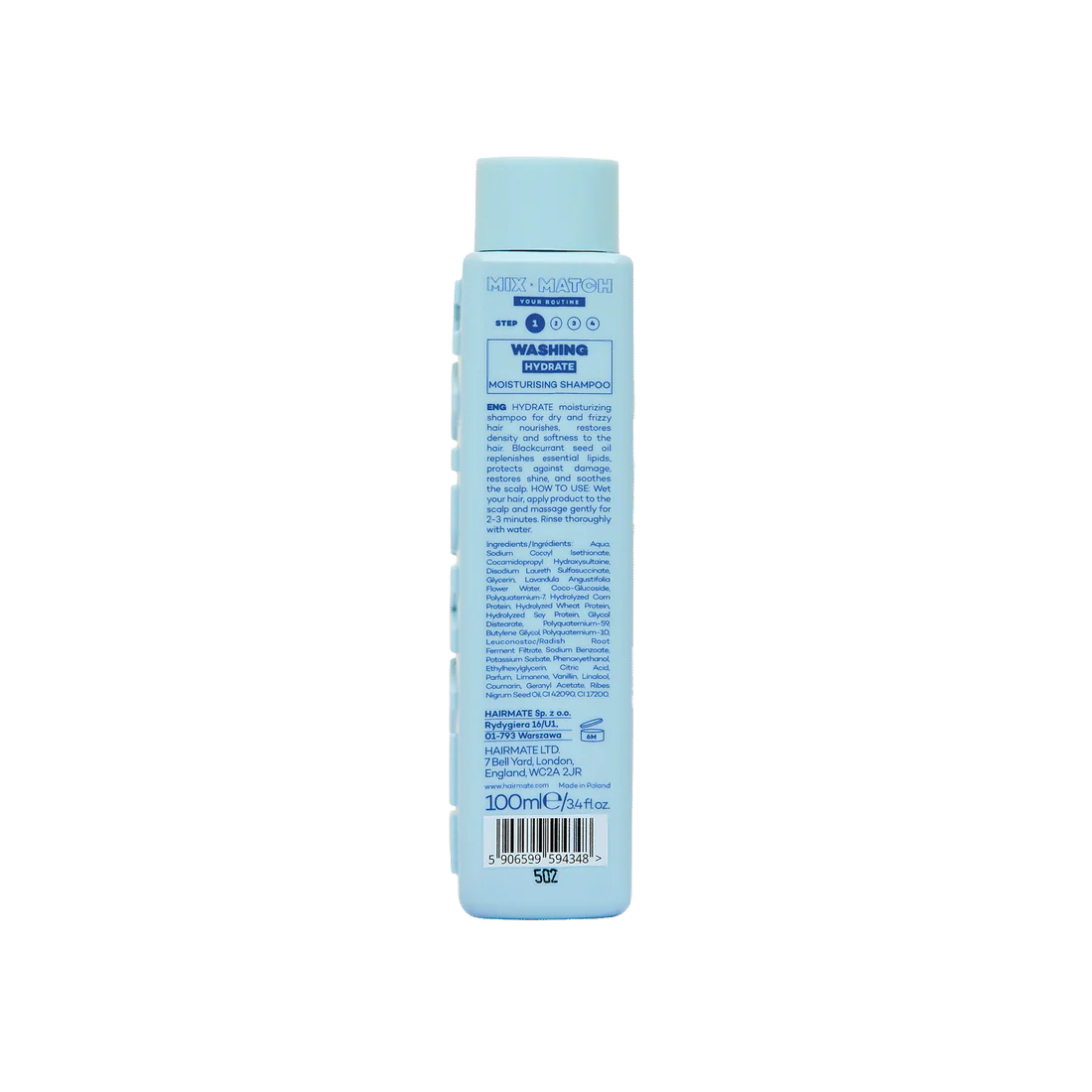 HYDRATE SAMPON pentru par natural uscat, deshidratat excesiv, deteriorat si cu tendinta de incretire, HAIRMATE, 100ml [3]