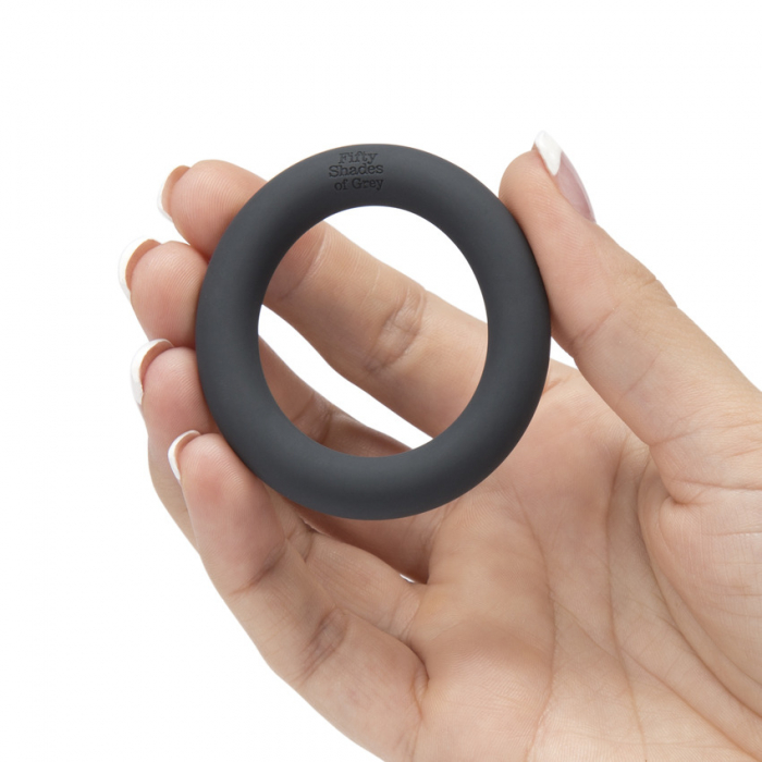Inel pentru penis din silicon A Perfect O, Fifty Shades of Grey [2]