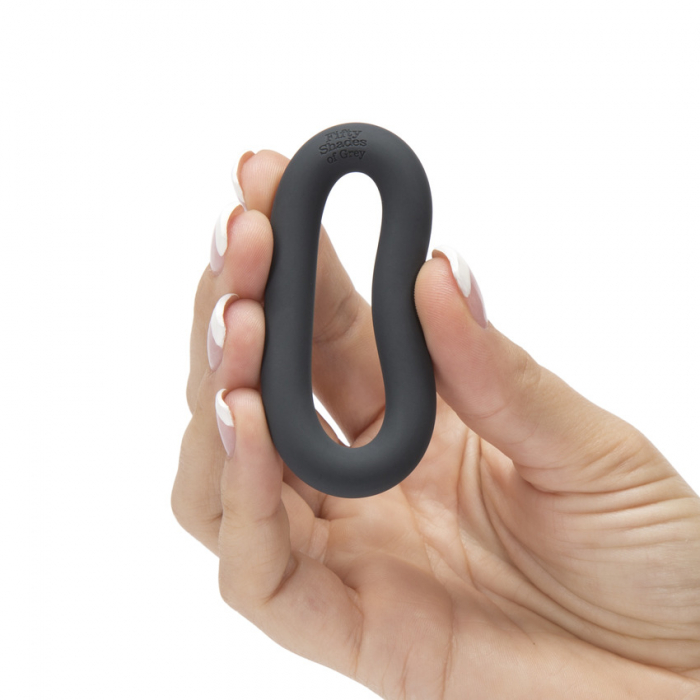 Inel pentru penis din silicon A Perfect O, Fifty Shades of Grey [3]