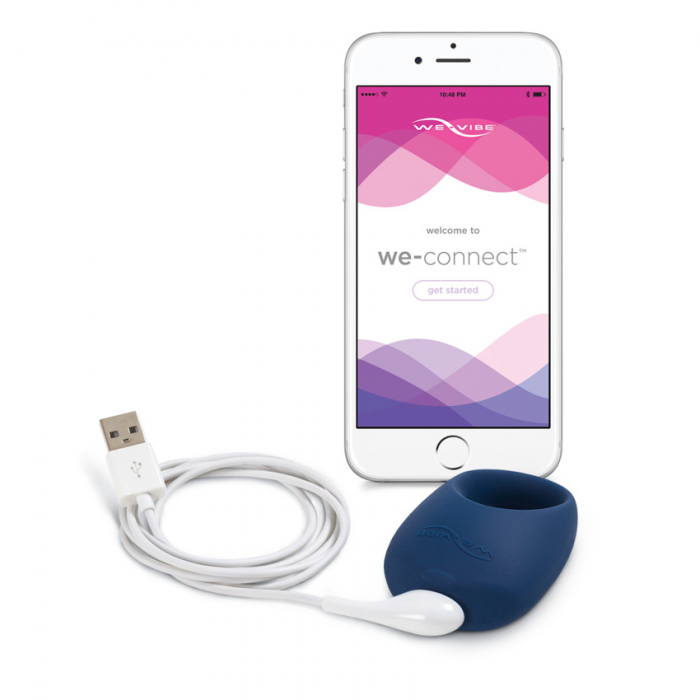 Inel vibrator de cuplu Pivot, Albastru, We-Vibe [8]