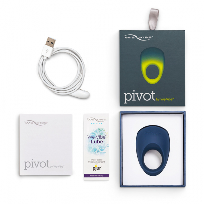 Inel vibrator de cuplu Pivot, Albastru, We-Vibe [7]