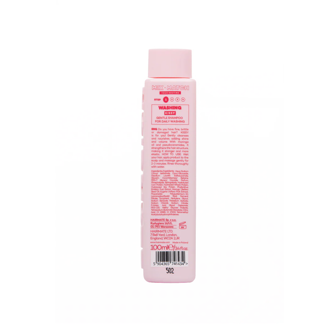 KISSY SAMPON pentru par subtire, fragil si deteriorat, HAIRMATE, 100ml [3]