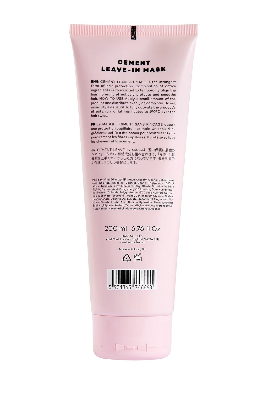 LEAVE-IN MASCA de protectie pentru tratamente cu placa, HAIRMATE, 200ml [2]