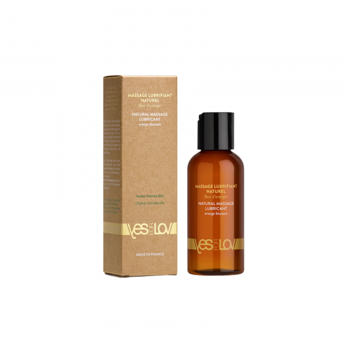 Lubrifiant natural pentru masaj Orange Blossom, YesForLov [2]