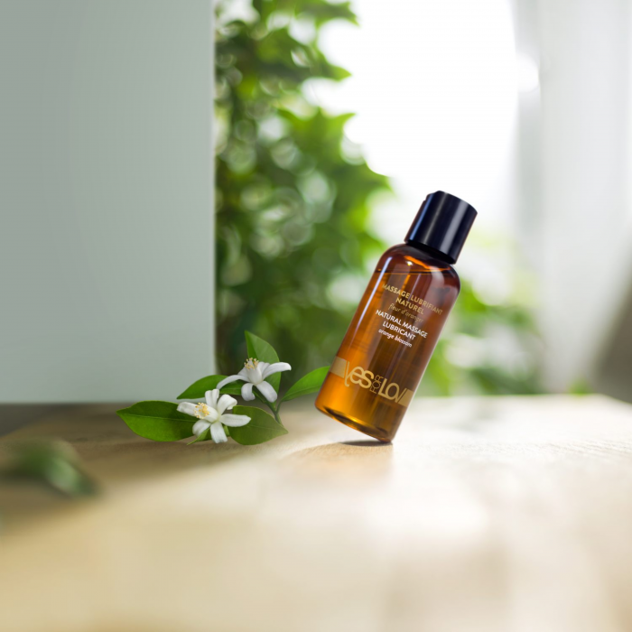 Lubrifiant natural pentru masaj Orange Blossom, YesForLov [4]