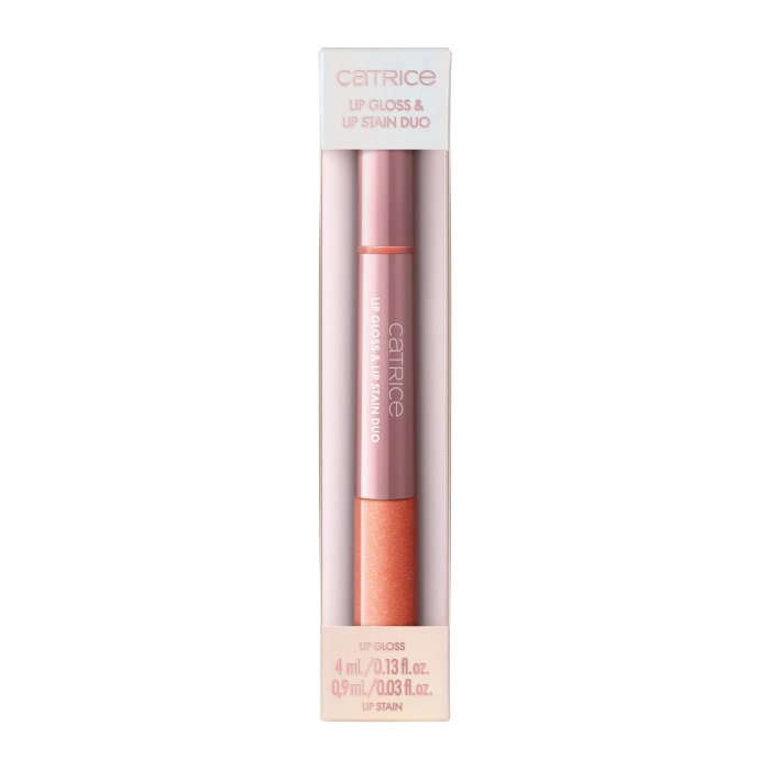 Luciu de buze si ruj carioca Duo, Catrice, BRIDES & BESTIES C01 - Apricot Promise, 4.9 ml [3]
