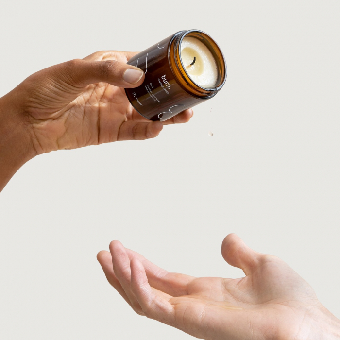 Lumanare pentru masaj Burn no. 2 (piper roz si gurjun balsam), 113.3 g [2]