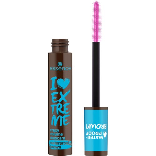 Mascara rezistenta la apa I LOVE EXTREME crazy volume brown 01 - Cozy Brown, essence [2]