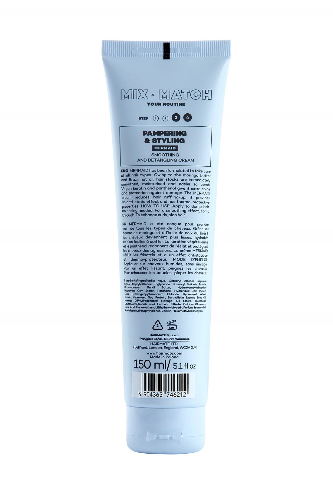MERMAID crema universala pentru ingrijirea tuturor tipurilor de par, HAIRMATE, 150ml [2]