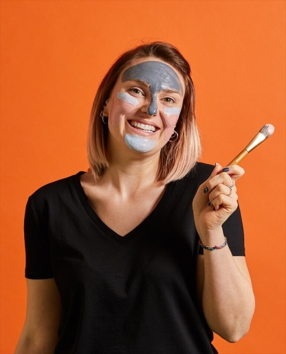 Pentru din bambus pentru aplicarea tratamentelor faciale WonderBrush, - [2]