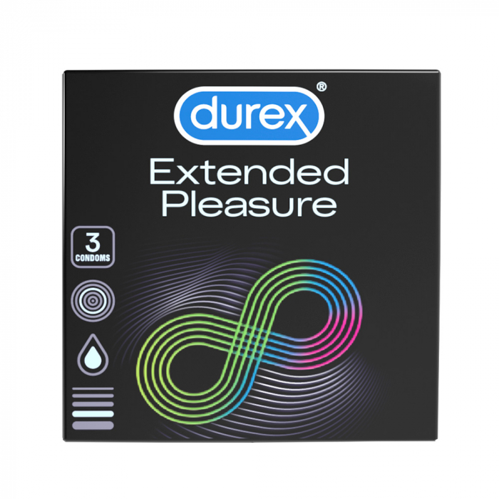Prezervative Extended Pleasure, 3 buc, Durex [3]