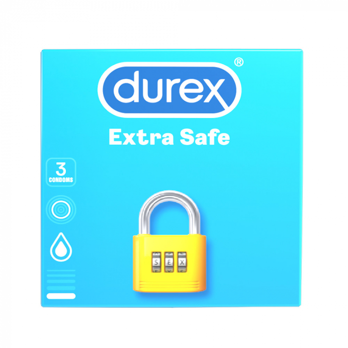 Prezervative Extra Safe 3 bucati, Durex [3]