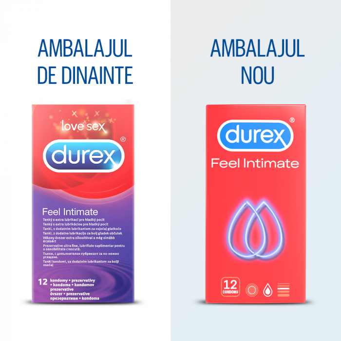 Prezervative Feel Intimate 12 buc, Durex [2]
